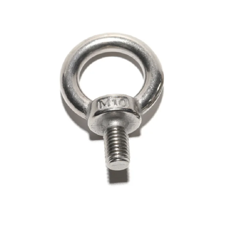 Lifting Ring Bolt 304 316 Stainless Steel Round Head Swivel Ring Lifting Eye Screw Nuts M4 Lifting Eye Bolts DIN580 Seaworthy