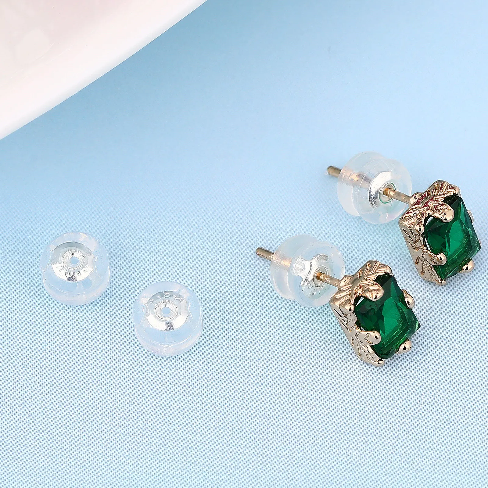 1Set Earring Backs Heavy Earrings Stopper Stable Secure Back Pads Silicone Back Lifters for Droopy Ears Studs Dangle Earrings