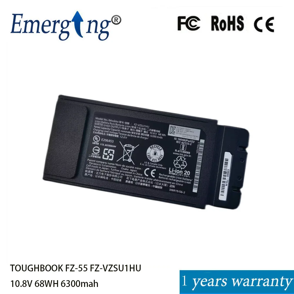 

10.8V 63WH New Battery for Panasonic TOUGHBOOK FZ-55 FZ-VZSU1HU