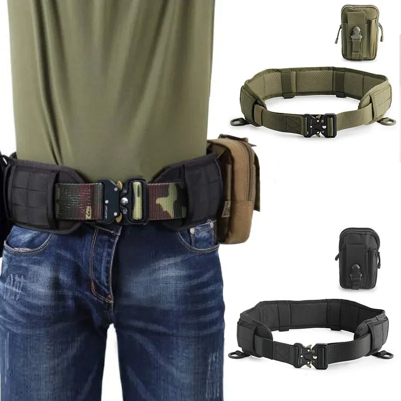 High quality tactical belt, real CS field training waist cover, nylon tactical pants belt, waist cover set