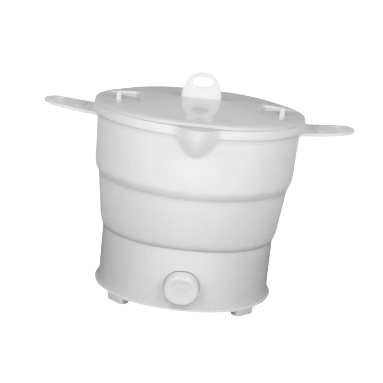 Travel Hot Pot 1.2L with Steamer Electric Kettle Silicone Cookerware Boiling Water Steamer for Dorm Soup Hotel Porridge Kitchen