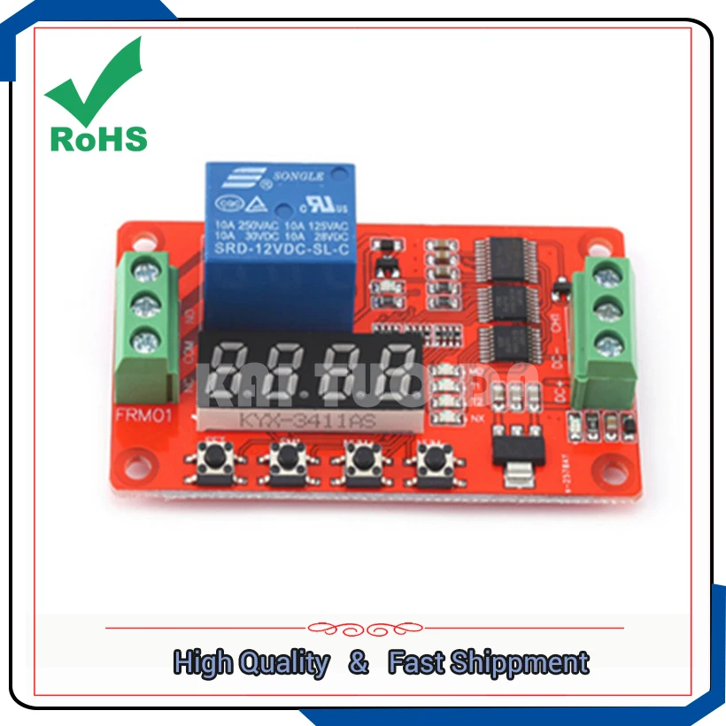 1 way /ONE channel relay module / cycle delay / timer switch / self-locking / multi-function / 5V 12V 24 V optional
