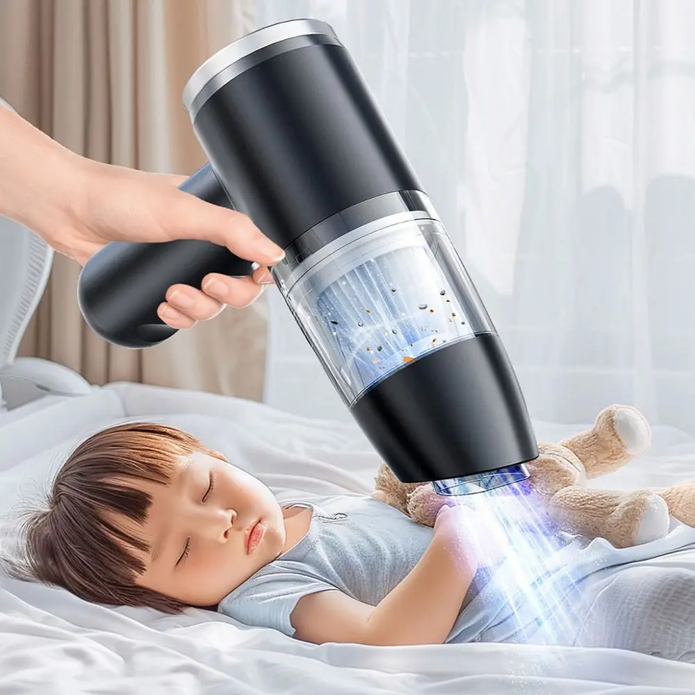 Portable Car Vacuum Cleaner Handheld USB Charging Wireless Vacuum Cleaner Strong Suction Wet And Dry Handheld Dust Remover