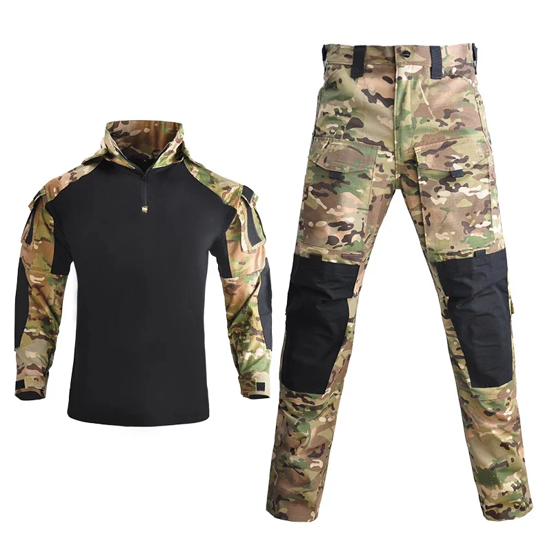 Uniforme táctico militar para hombre, camisas de Airsoft, traje de Paintball, pantalones Multicam, camisa de combate, ropa de senderismo del ejército Safari