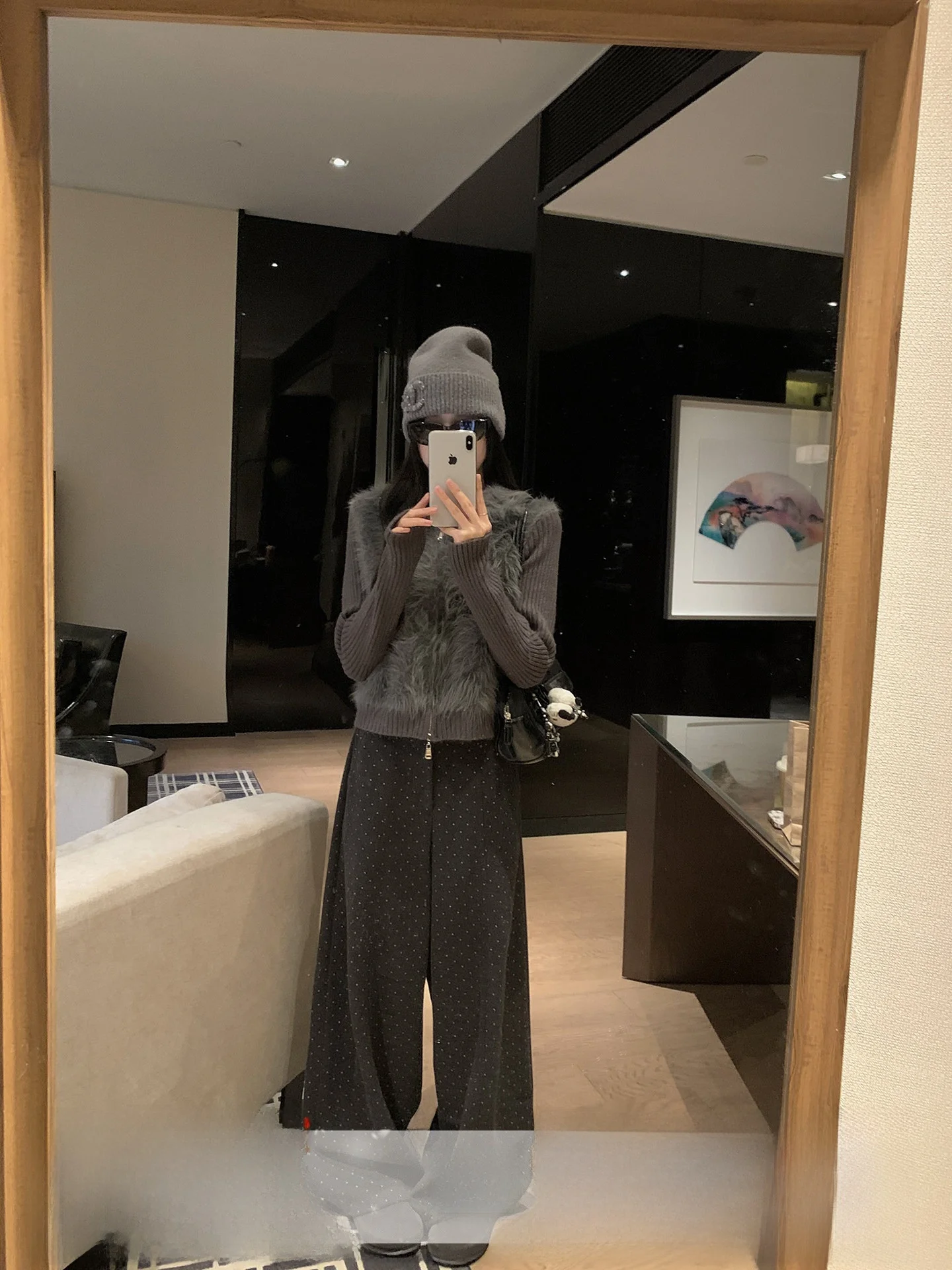 

Women's Knitted Sve Patchwork Mink Imitation Outerwear Long Sve ort Top Slimming Winter Faion Versatile Casual Comm...