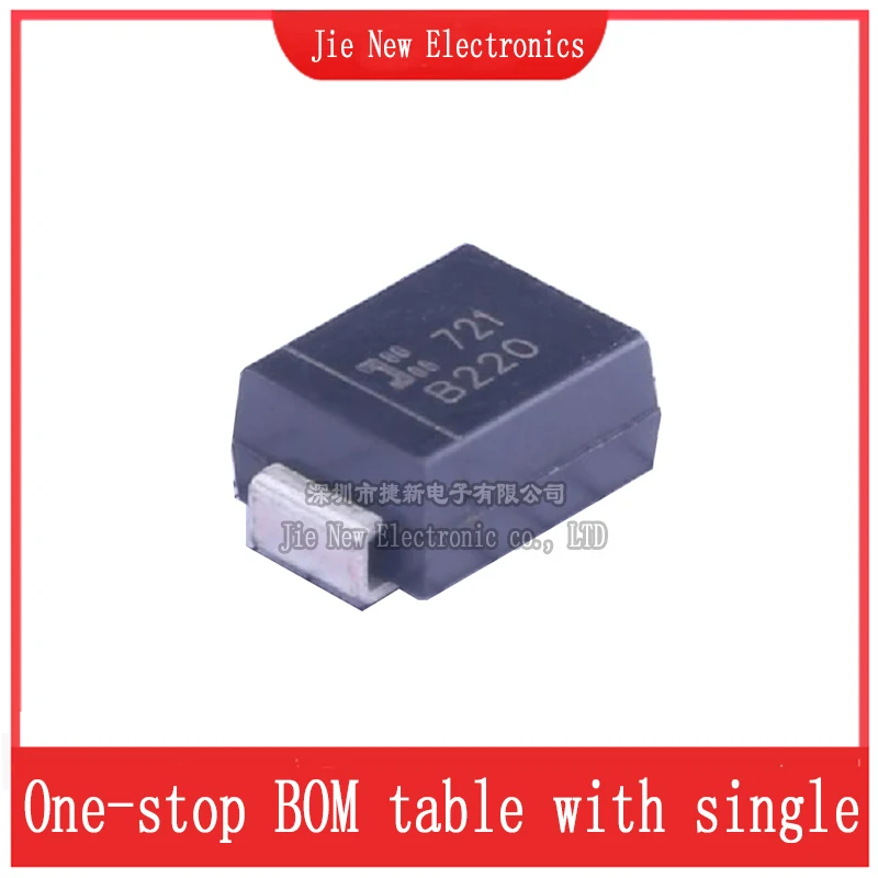 20 Stuks Smb (DO-214AA) B2100-13-F B220-13-F B230-13-F B240-13-F B250-13-F B260-13-F Smd Schottky Diode