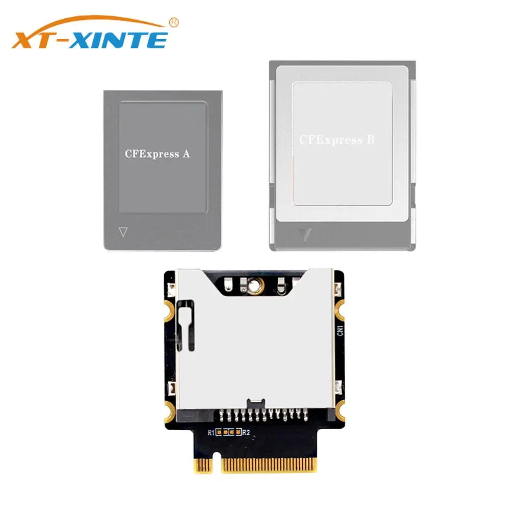 

XT-XINTE m.2 для NVME M-key PCIE 4,0 3,0 To CFexpress Type-A/Type-B кардридер, высокоскоростной адаптер расширения SSD для ПК