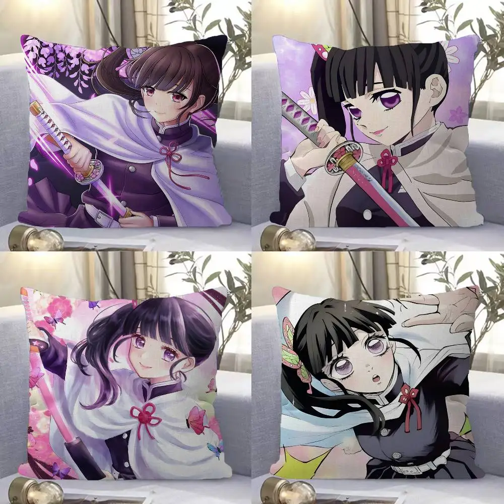 Cartoon Character Tsuyuri Kanao Cushion Cover Polyester Sofa Cushions Decorative Throw Pillows Home Decoration Pillowcover