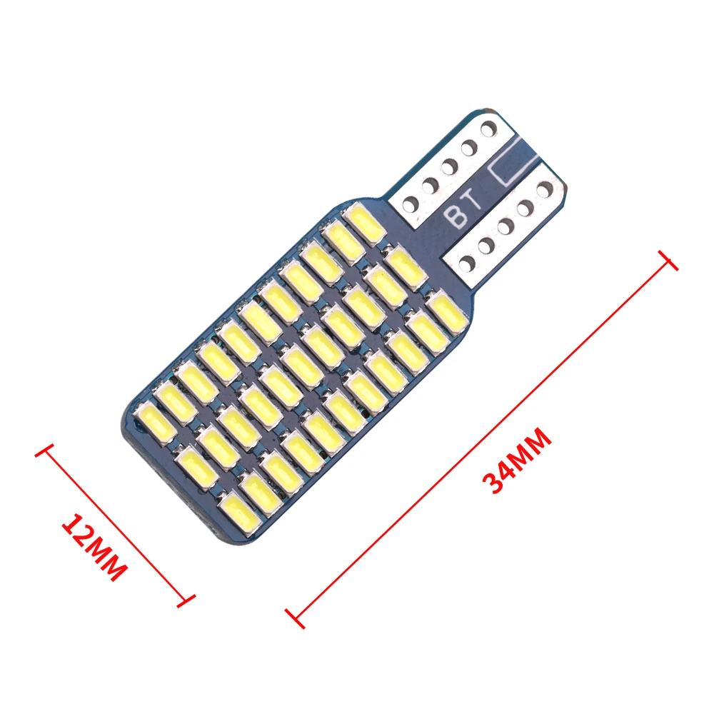 2Pcs Canbus T10 W5W 3014 33SMD Error Free Ice Blue 4000K 6000K  Diode Side Marker Car Led Light Bulb Turn Signal Bulbs Auto Lamp