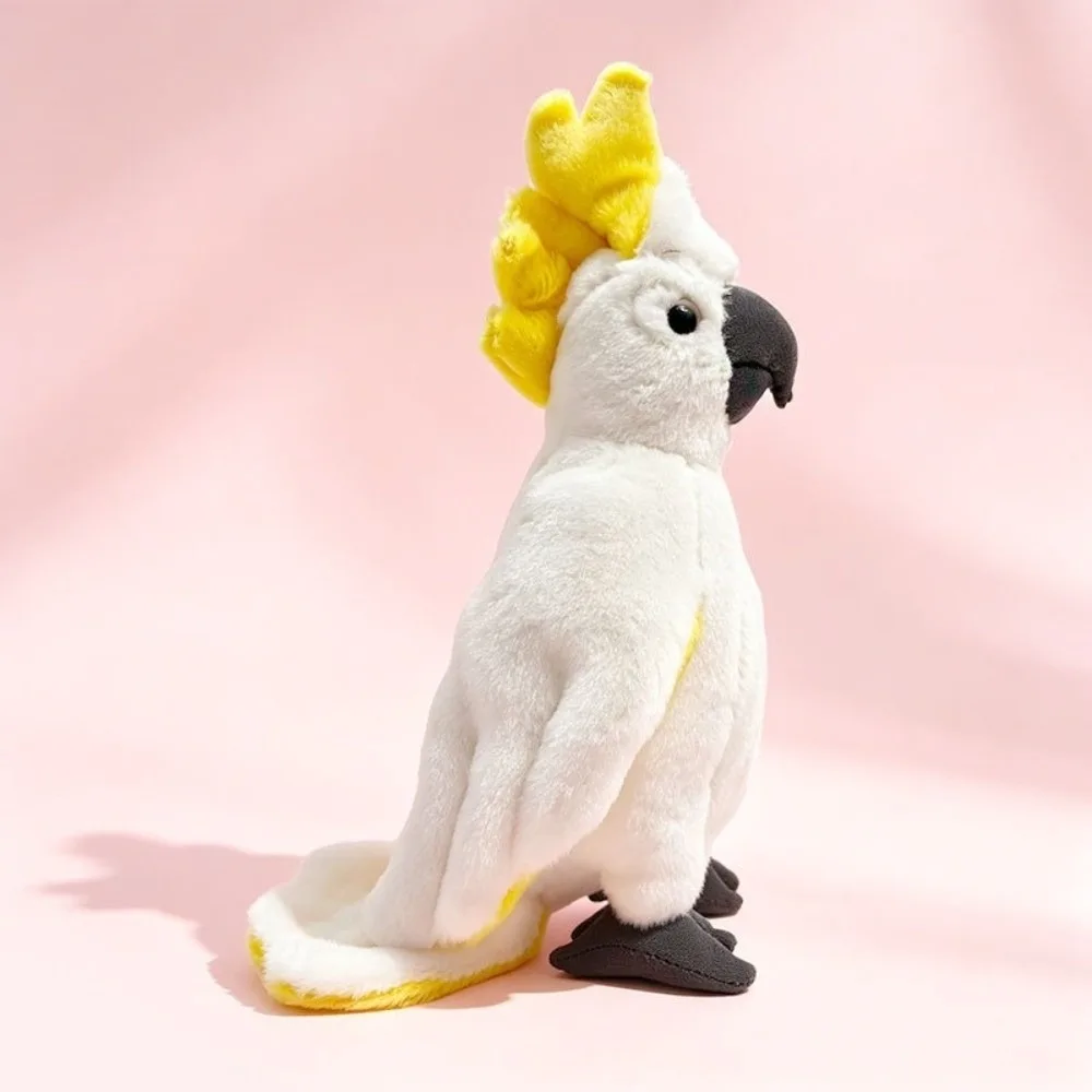 Soft Parrot Plush Toy Colorful Vivid Lifelike Macaw Stuffed Animal Realistic 22cm Parrot Stuffed Doll Gift for Boys Girls