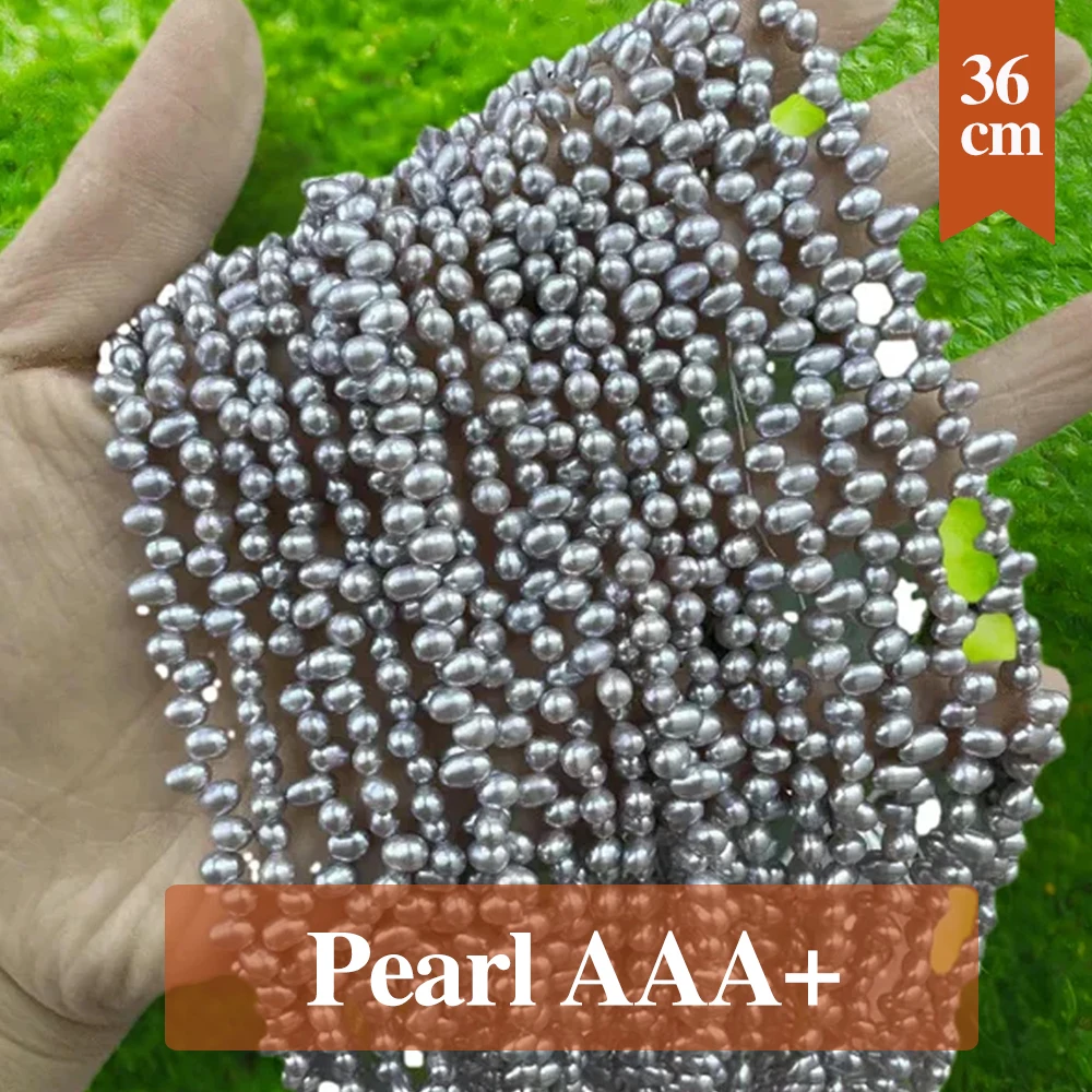 

4-5mm Natural Freshwater Purple Pearl Bead Sanqi Kong Pearl Loose Spacer Beads for Jewelry Making DIY Necklace Earrings Bracelet