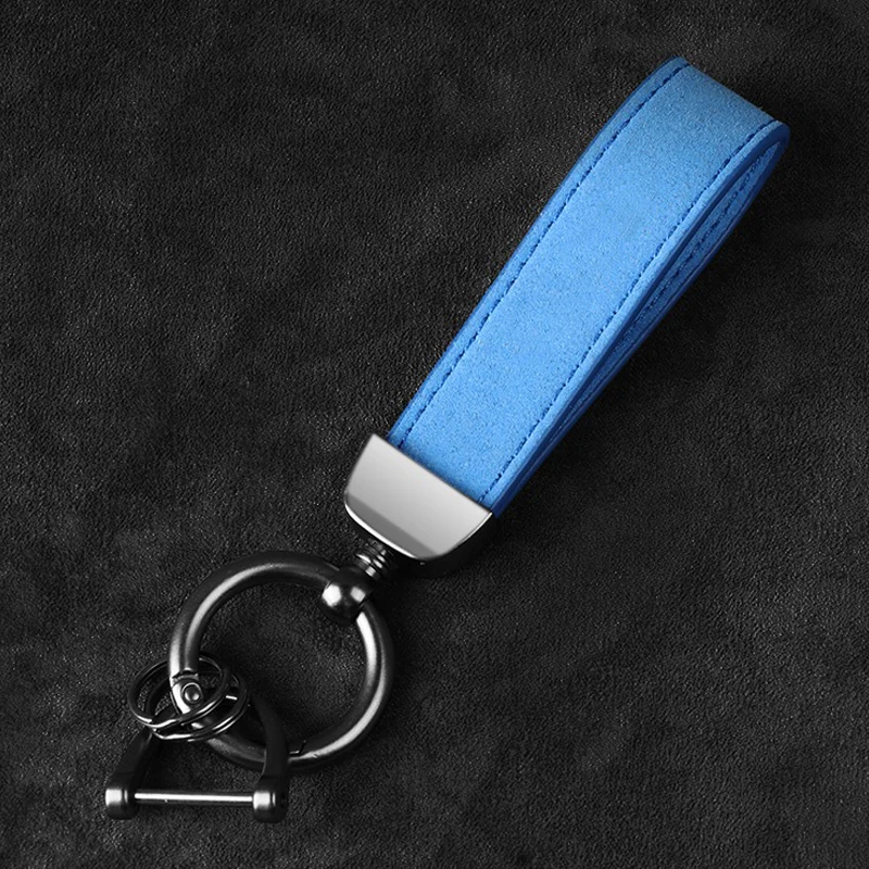 Suede Car Keychain Zinc Alloy Key Ring For Mercedes Benz AMG W211 W213 C200 W204 W203 W206 W211 W212 W201 W220 GLC GLK CLA GLA