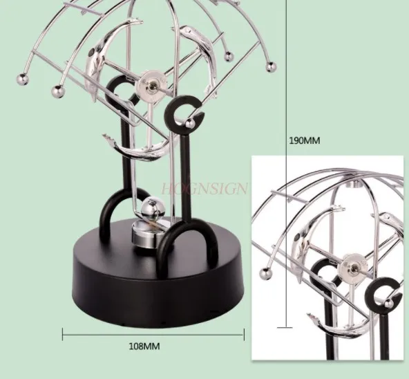 

Креативный вращающийся Дельфин Ньютона, инструмент с вечным движением, физическая модель, магнитный маятник, металлические украшения, новые и