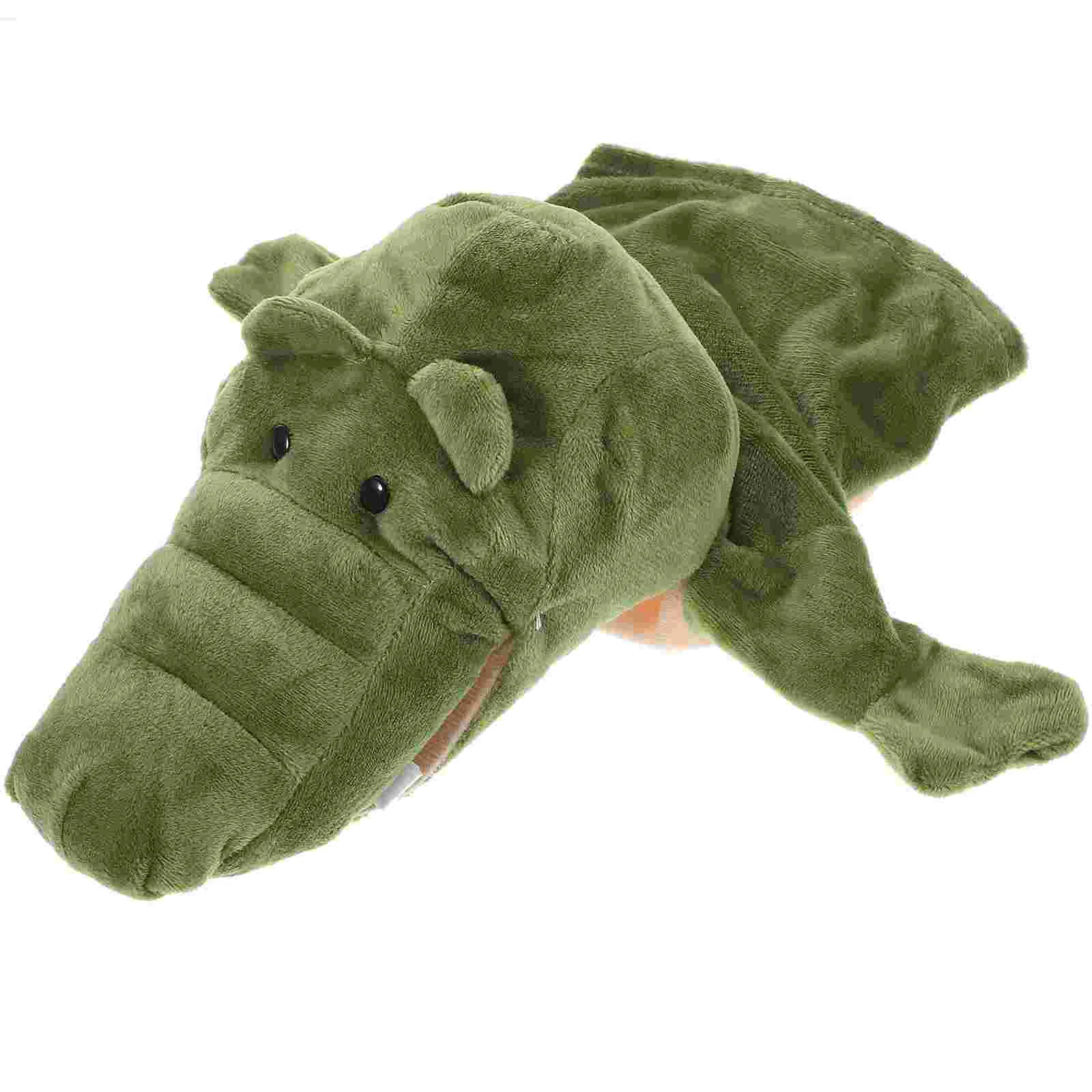 Animal Hand Puppets Crocodile Plush Zoo Alligator Glove Puppet Soft Storytelling Teaching Toy Preschool