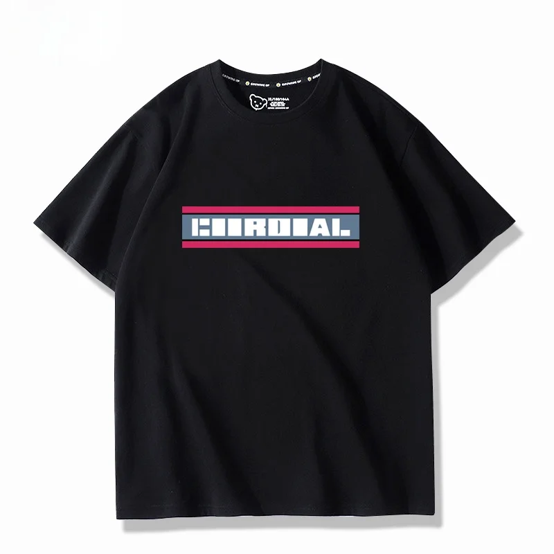 World Plan  Stage Cos Short Sleeve T-Shirt Unisex Cotton Youth Fashion Summer round Neck Loose Fit Printed Tee
