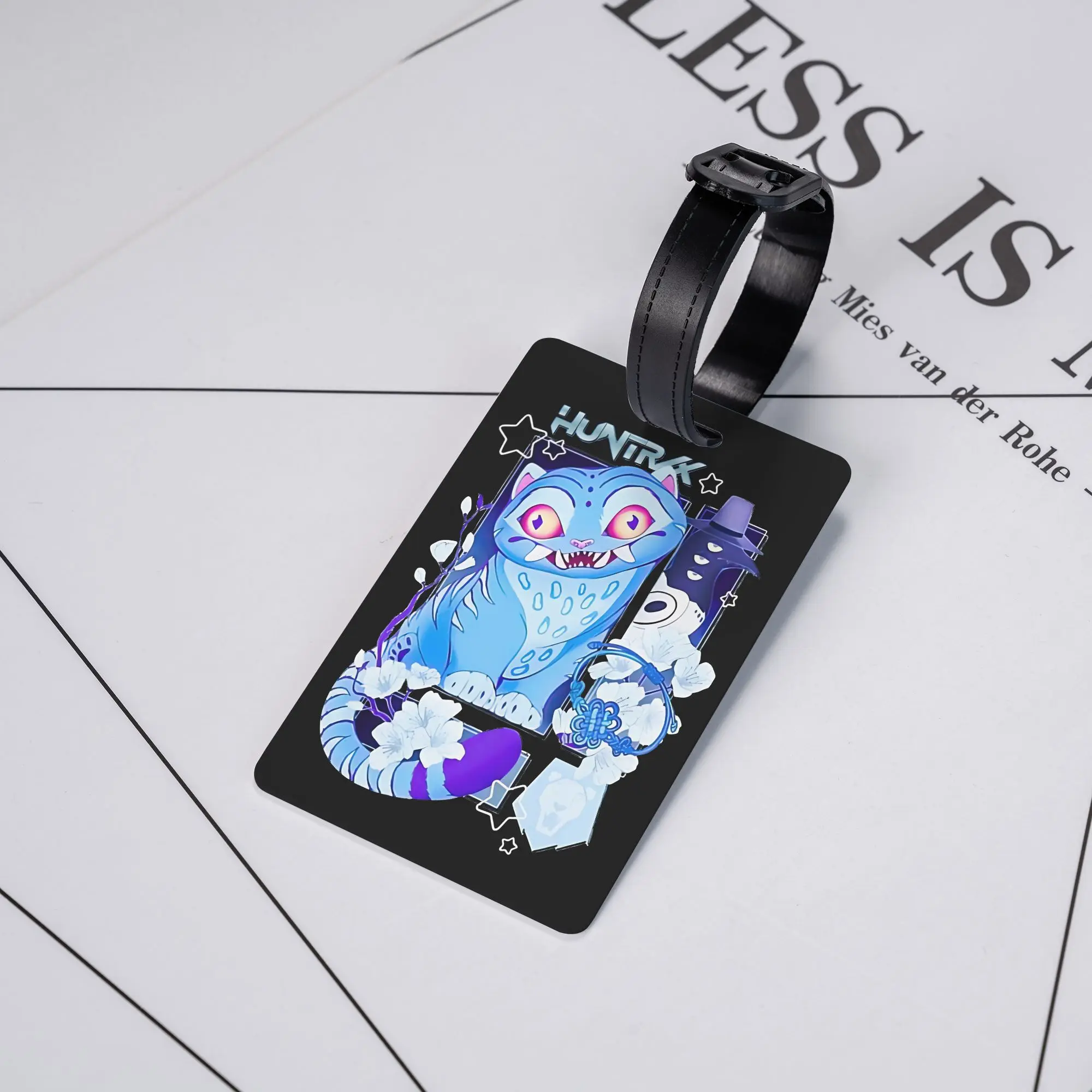 

Kpop Demon Huntrix Tiger Luggage Tag Suitcase Silica Gel Travel Accessories Luggage Bag Case Tags ID Address Suitcase Tag Gifts