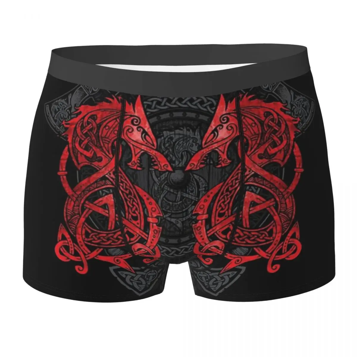 Boxer Underpants Shorts Viking Loki Son Fenrir Panties Men Comfortable Underwear for Homme Man Boyfriend Gift