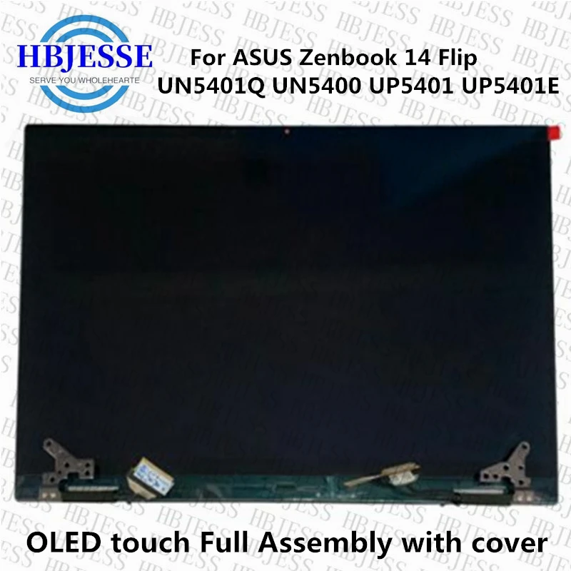 Imagem -02 - Painel de Exibição Oled Original para Asus 14 Lcd Touch Screen Montagem Completa com Tampa Asus Zenbook 14 Flip Un5401q Un5400 Up5401 Up5401e