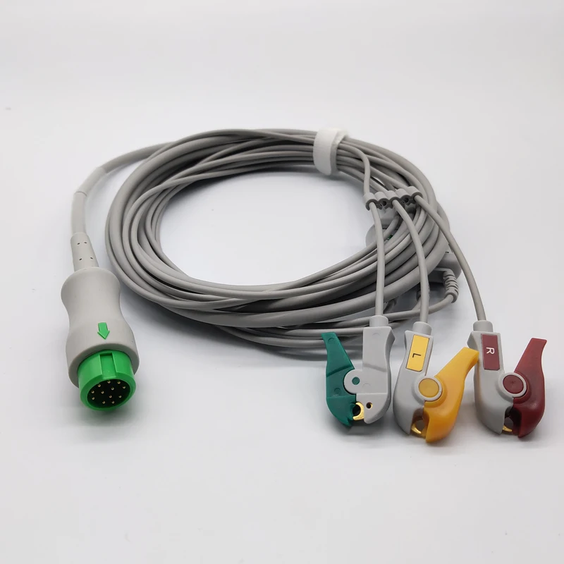 Compatible with Mindrays  5-Lead Non-latex ECG Cable 040-00961-00 EA6251B, For Adults and Children