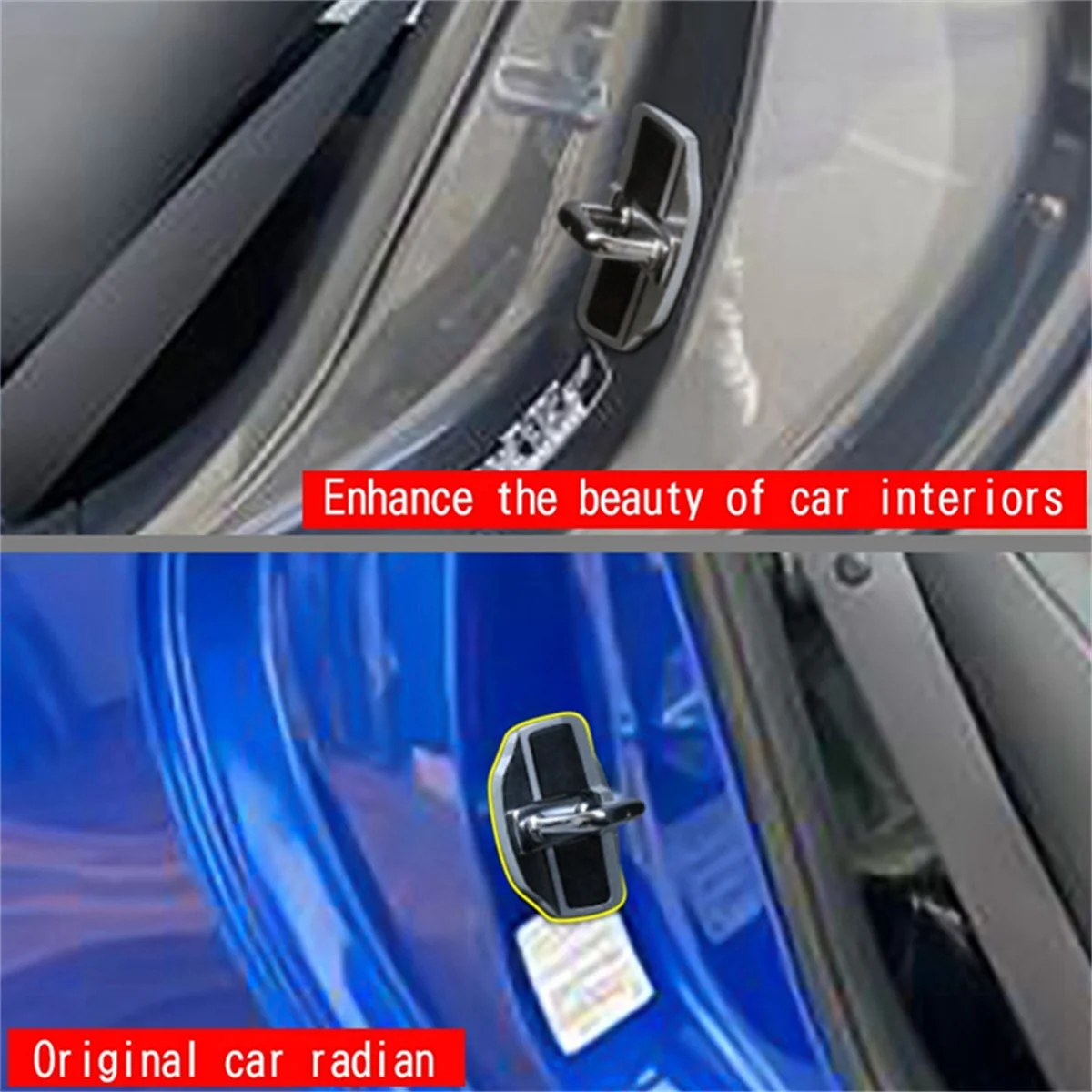 4 Set Car TRD Door Stabilizer Latches Protector Cover for Subaru All Series BRZ XV Forester Legacy Outback Impreza WRX