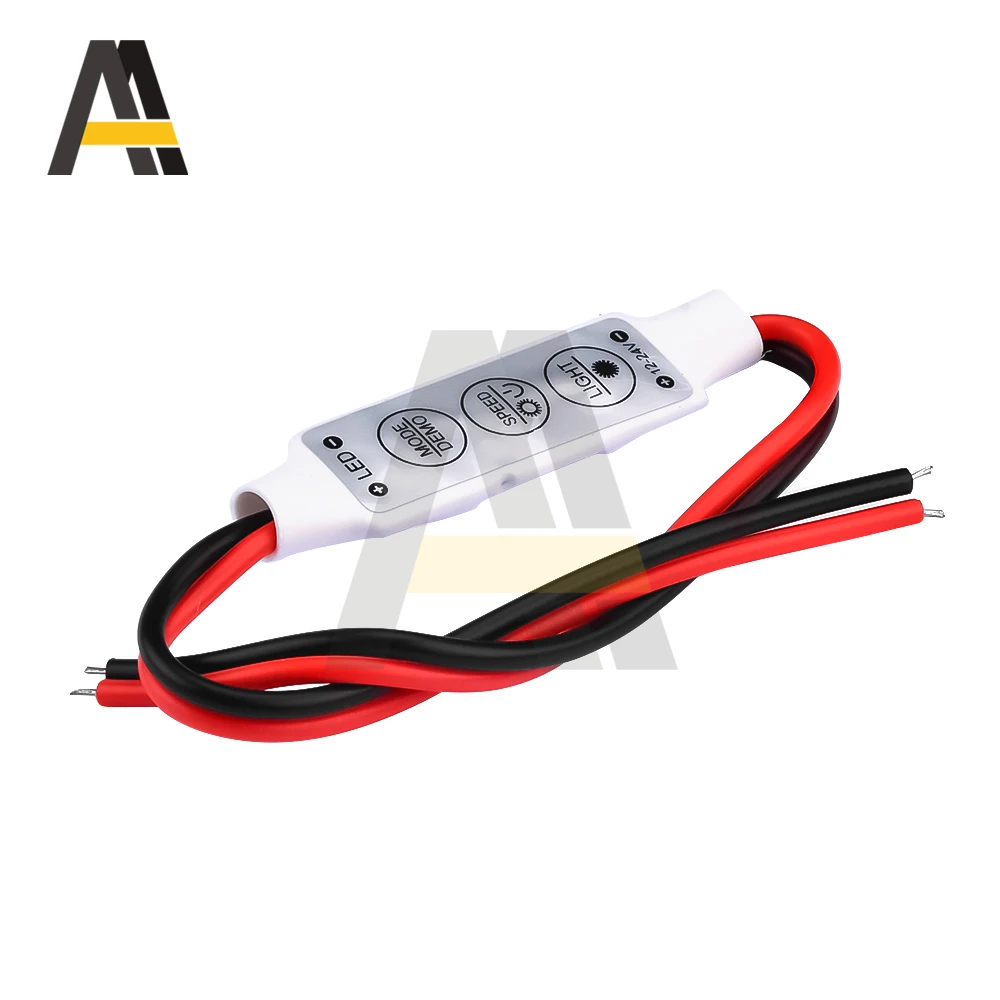 1–10 Stück Mini 12 V LED-Licht, dimmbar, 3-Tasten-Controller, Dimmer, Treiber und Schalter, neueste Steuerung, LED-Lichtleiste