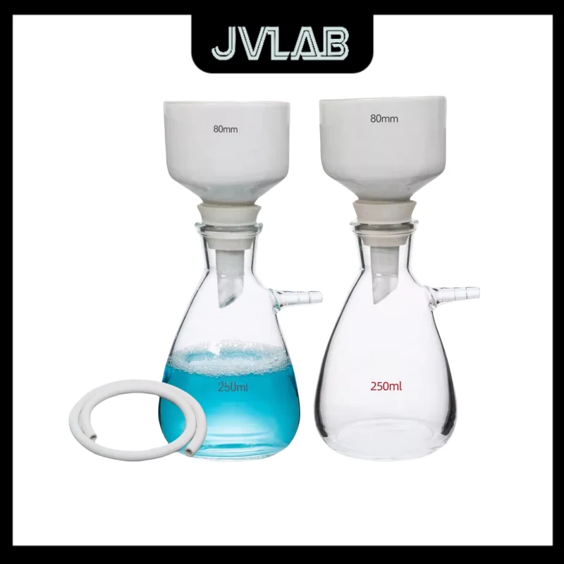 

Buchner Funnel Kit – Negative Pressure Vacuum Filtration System 125-5000mlUpper/Lower Nozzles Silicon Oxide Filter Bottle JVLAB