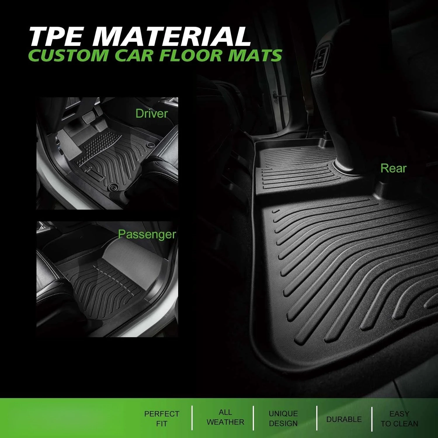 

Floor Mats Custom for Chevrolet Silverado EV 2024-2025 All Weather Protection TPE Heavy Duty Non-Slip Automotive Floor·Hot Sale