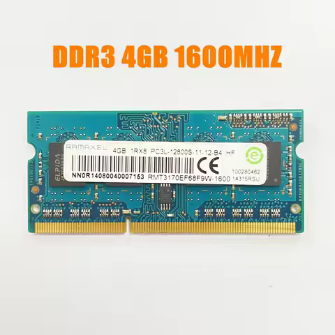 Original Ramaxel 4GB 1Rx8 PC3L 12800S DDR3 4G 1600Mhz Laptop Memory Notebook Module SODIMM RAM