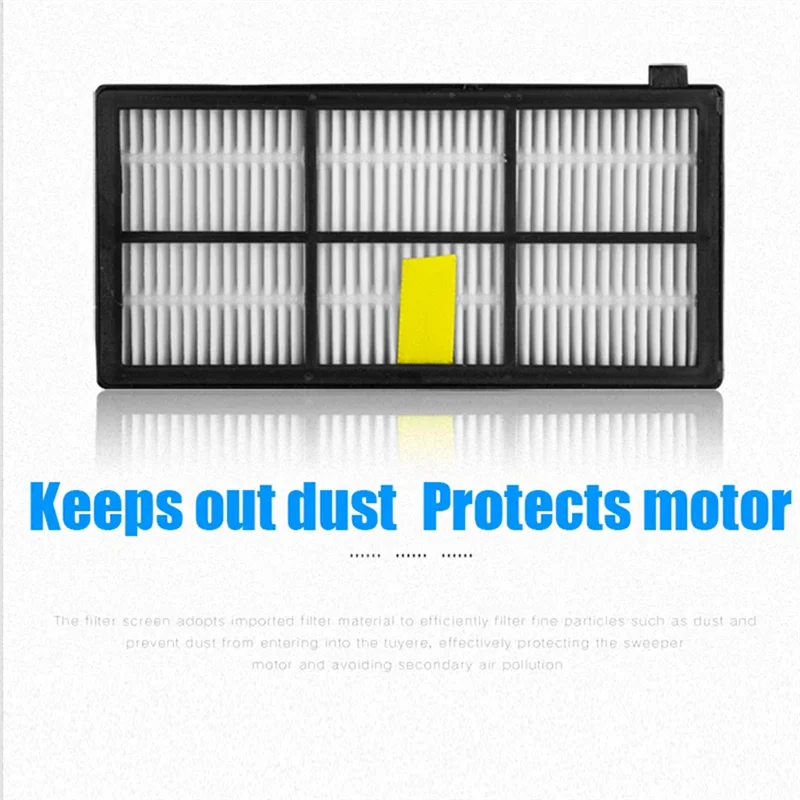 EAS-For Irobot Roomba 800 900 Series 860 870 880 890 966 980 أجزاء المكنسة الكهربائية أجزاء فرشاة الأسطوانة الجانبية فلتر Hepa