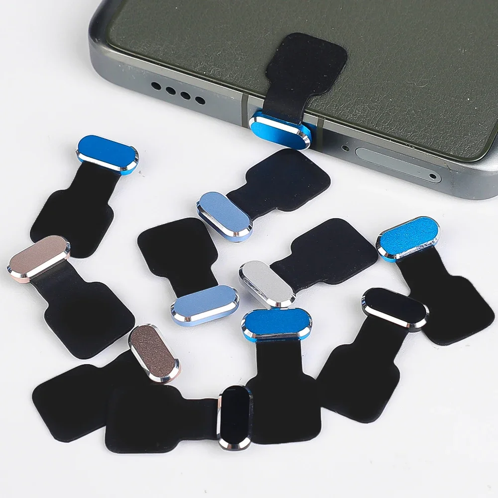 Anti-lost Sticky Dust Plugs for Apple IPhone 15/15 Pro Max/15 Plus/15 Pro Universal Type C Charging Port Dustplug Protector Cap