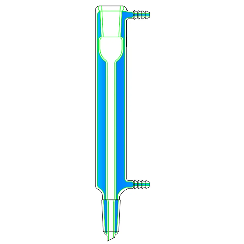 

SYNTHWARE Fully enclosed jacket Rectocondensor, Straight condenser, Joint 24/40, φ10mm small nozzle, Borosilicate glass, C20