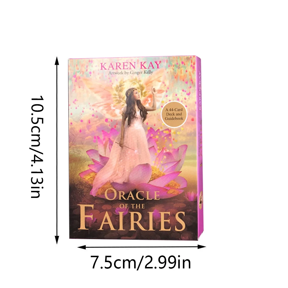 Fairies Oracle Cards 44 Cards Fate Divination Tarot Card Table Game With Online Guidebook For Adult Children Board Game