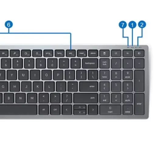 

KM7120W Multi-Device Keyboard And Mouse Combo RF Wireless QWERTY Grey