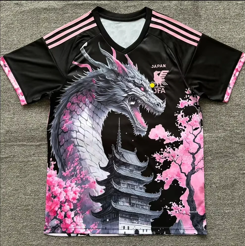 

Japan national football team T-shirt Sea Wave Jingle Cat Darth Vader Football T-shirt Men's short-sleeved top