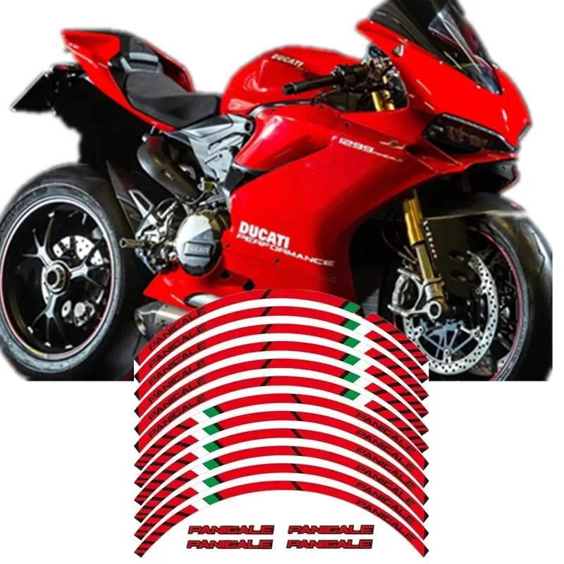 For DUCATI PANIGALE 1199 S 899 1299 S R 959 Moto Parts Contour Wheel Decoration Decal Sticker - 2