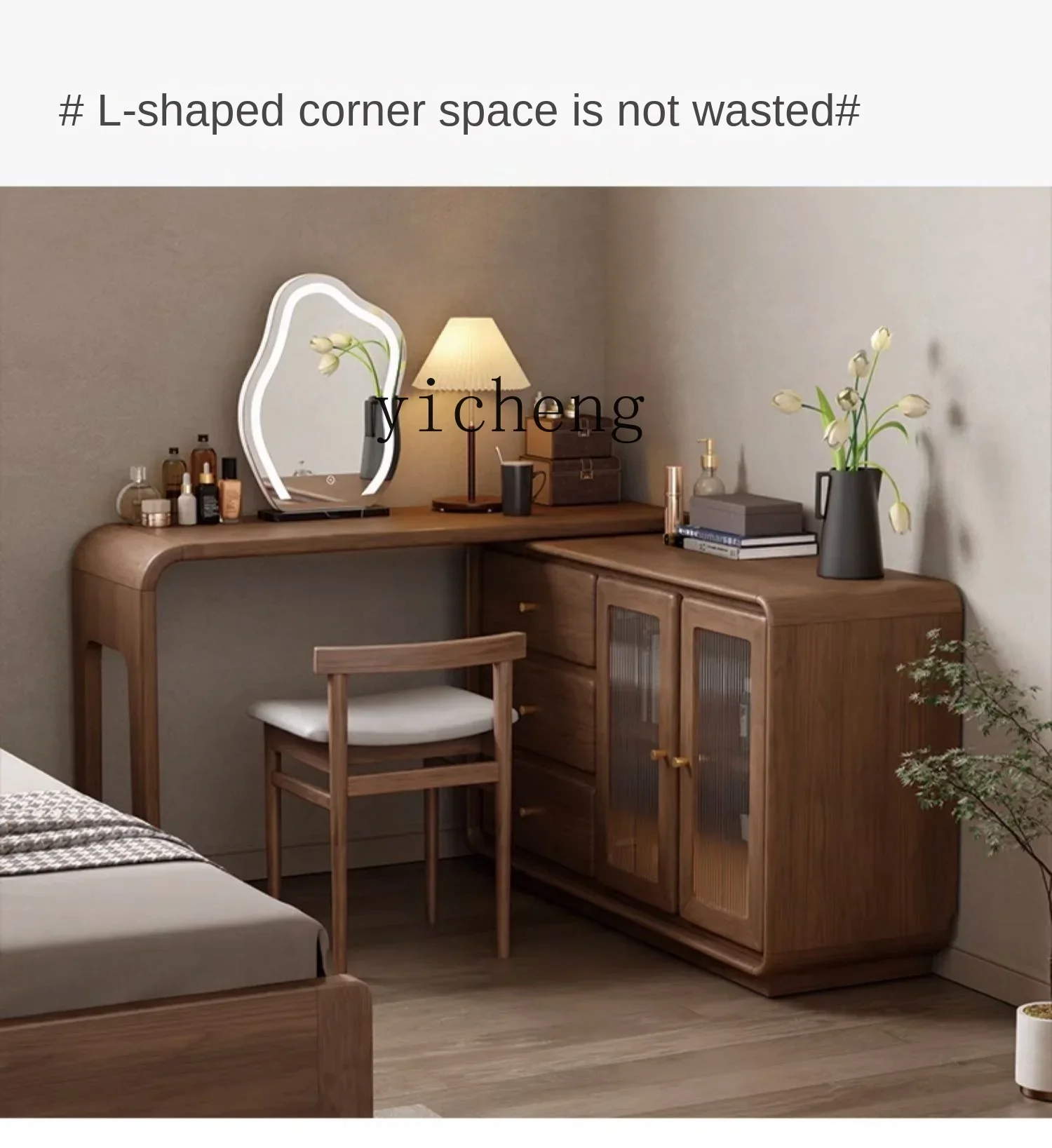 

TQH solid wood chest of drawers dresser integrated room bedroom bedside cabinet drawer storage locker