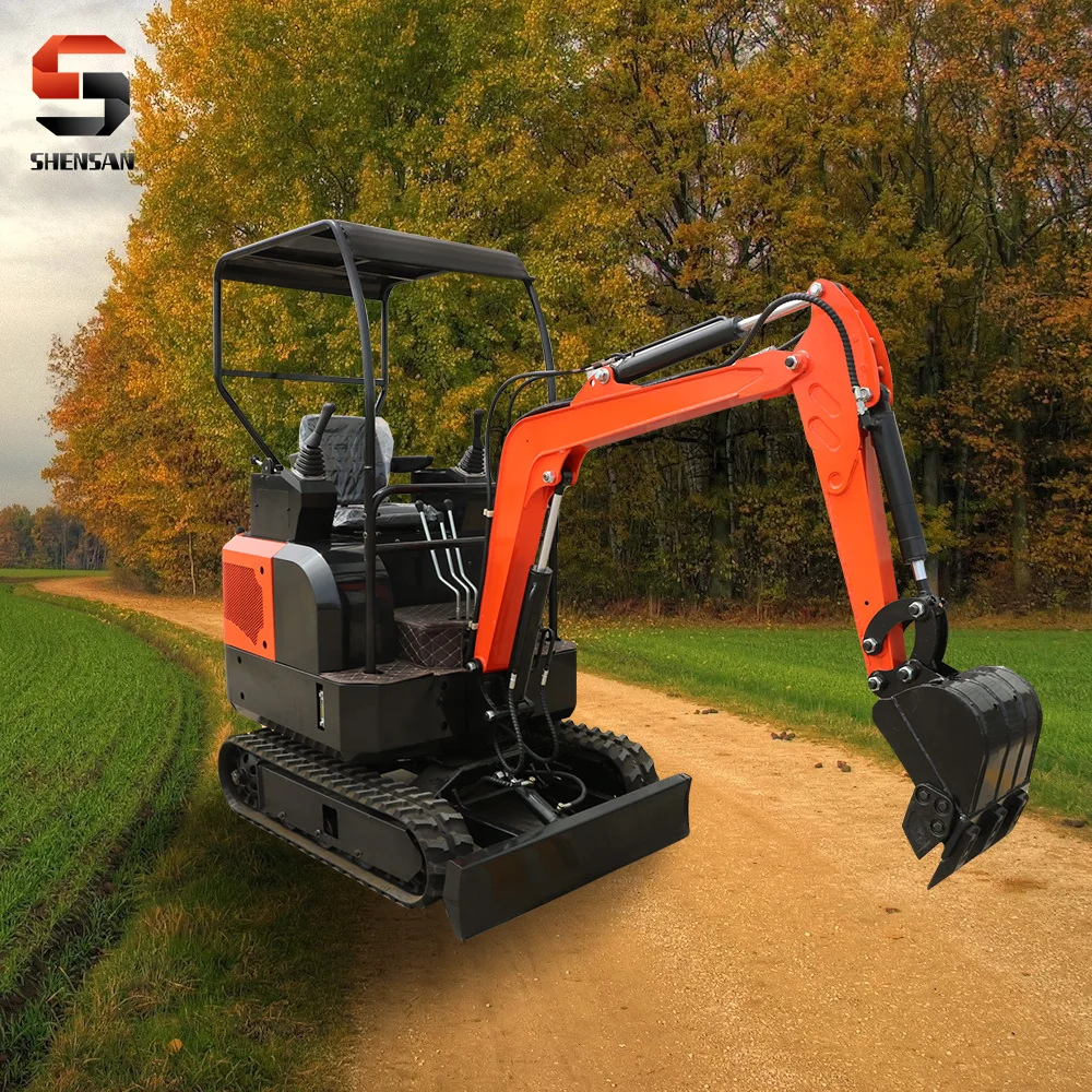 Reliable excavator compact machinery diesel powered waste land removal pavement reconstruction demolition work customized