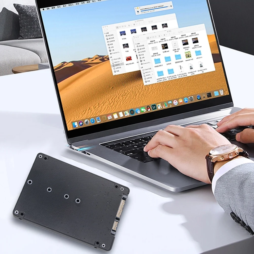 محول M.2 إلى SATA3.0 محول M.2 SATA بروتوكول SSD 2 منفذ NGFF M.2 B مفتاح إلى SATA 3.0 6Gbps M2 إلى حافظة بطاقات محول SATA