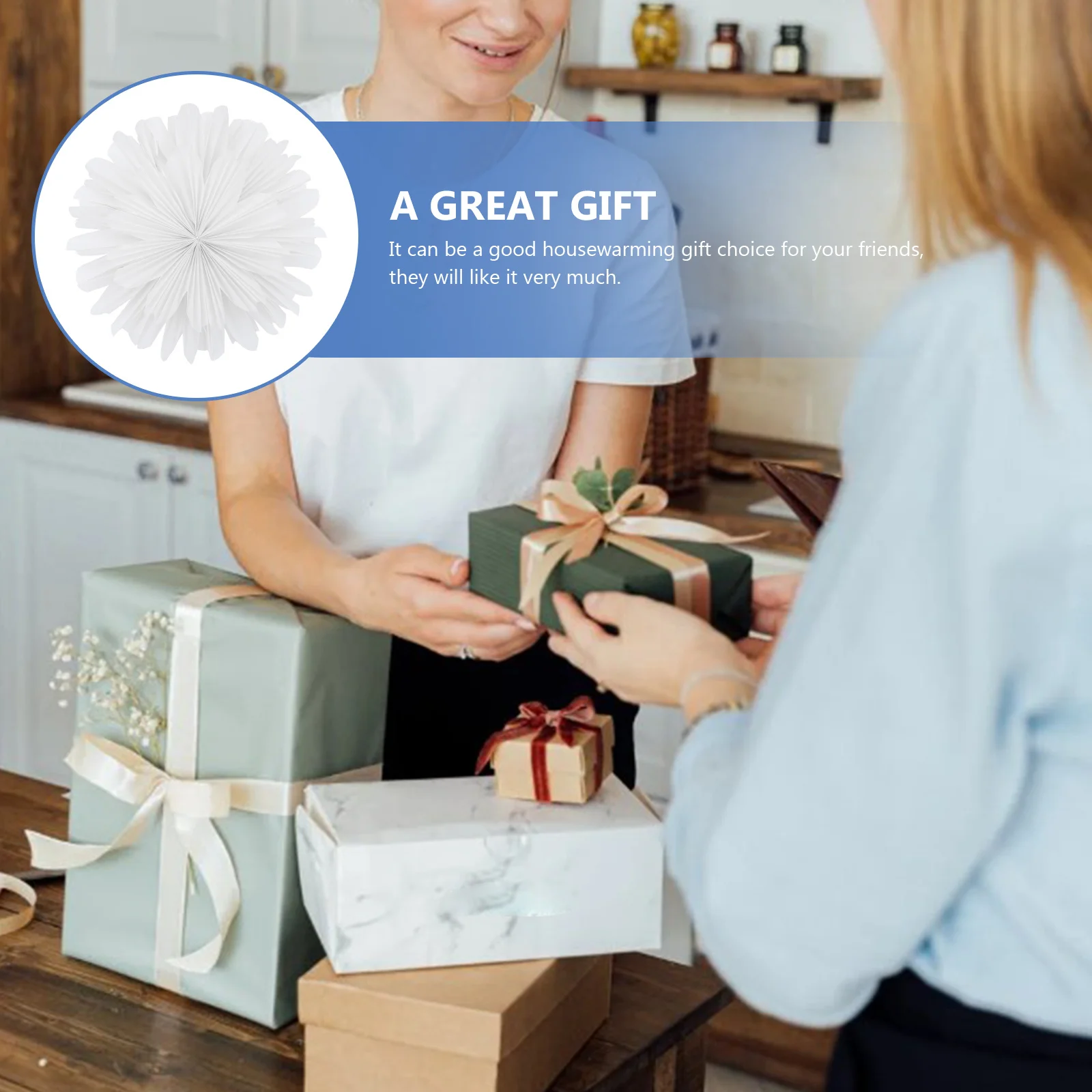 

Nordic Minimalist Ceiling Shade Premium Paper Flower Lampshade Soften Light Dust-Proof Long-Lasting Home Decor Hanging