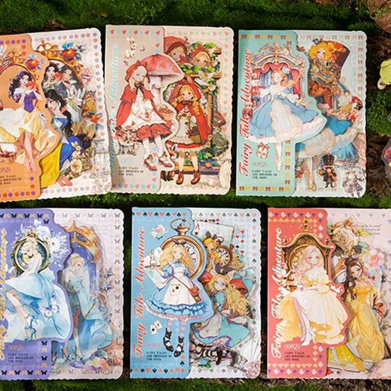 

Набор из 30 наклеек PET для коллажей в стиле сказок, серия «Сказочные приключения», для ручного коллажирования, скрапбукинга и конвертов