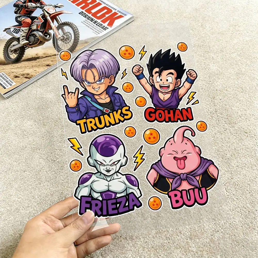 

Светоотражающие наклейки DRAGON BALL GOKU для мотоциклов, 3M-наклейки для безопасности в темноте, предупреждающие о ночных рисках, для шлемов для скутеров.