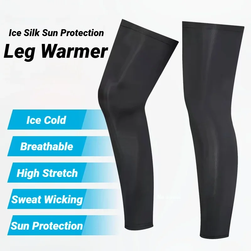 

Summer Cycling Leg Compression Sleeves Outdoor Sports Quick Dry Knee Protection Leggings Running Basketball Anti Legs Non-Slip