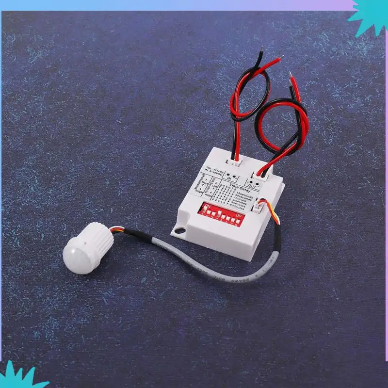 ABZW 3X 12V 24V PIR Motion Sensor สวิทช์ IR อินฟราเรดมนุษย์เหนี่ยวนํารีเลย์หน่วงเวลาสวิทช์ทางเดิน LED Light Timer Switch