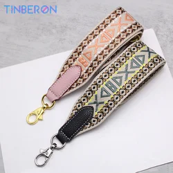 TINBERON Canvas Wide Shoulder Straps Fashion Lady Replacement Straps Handbag Women Bag Accessories Leisure Crossbody Bag Straps