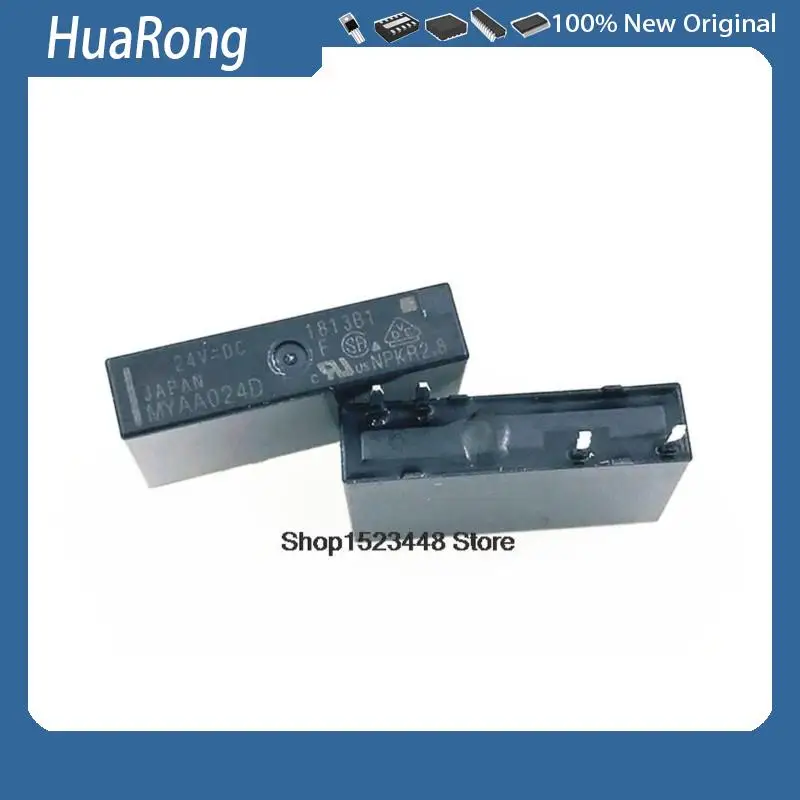 

Новое 10 шт./лот реле MYAA024D 24 В 5A MYAA024D-24V FTR-MYAA024D F.T MYAA024D 4pin