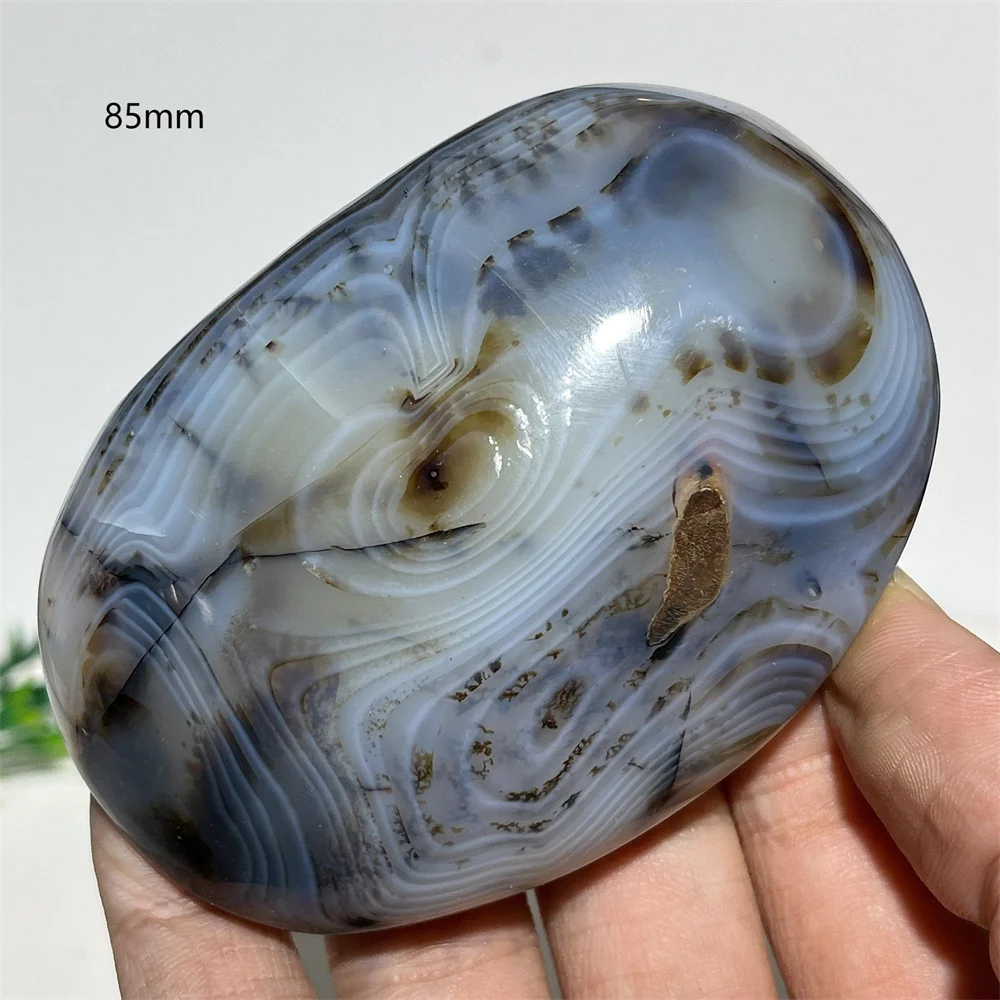 Crystal Natural Agate Branch Palm Stone Quartz Gemstone Healing Reiki Rainbow Witchcraft Home