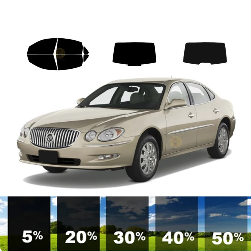 

precut Removable Window Tint Film For Car 100% UVR 5%-70%VLT Heat Insulation Carbon ﻿For BUICK LACROSSE 4 DR SEDAN 2005-2009