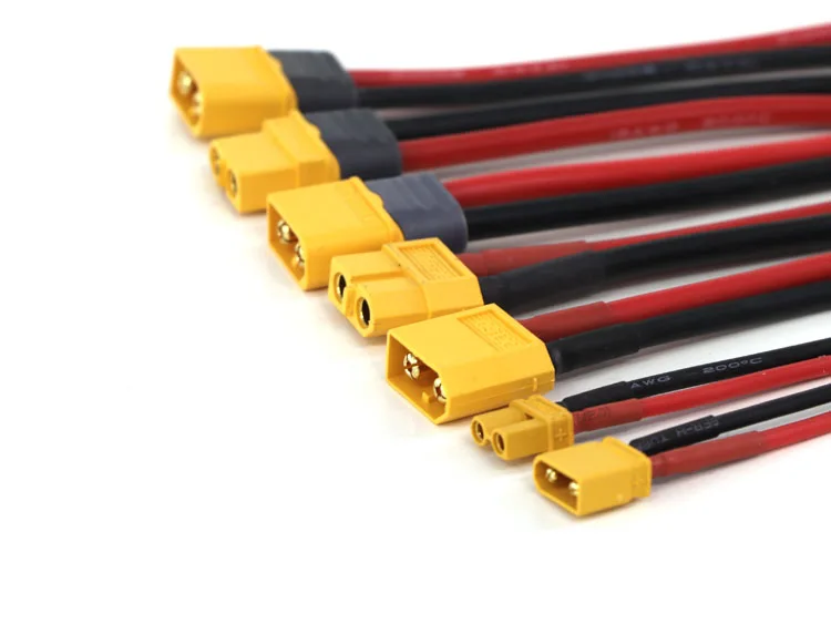 10 قطعة Amass XT30 XT60 XT90 عمداء T التوصيل أنثى ذكر موصلات كابل محول 12AWG 150 مللي متر سلك السيليكون لبطارية ليبو RC