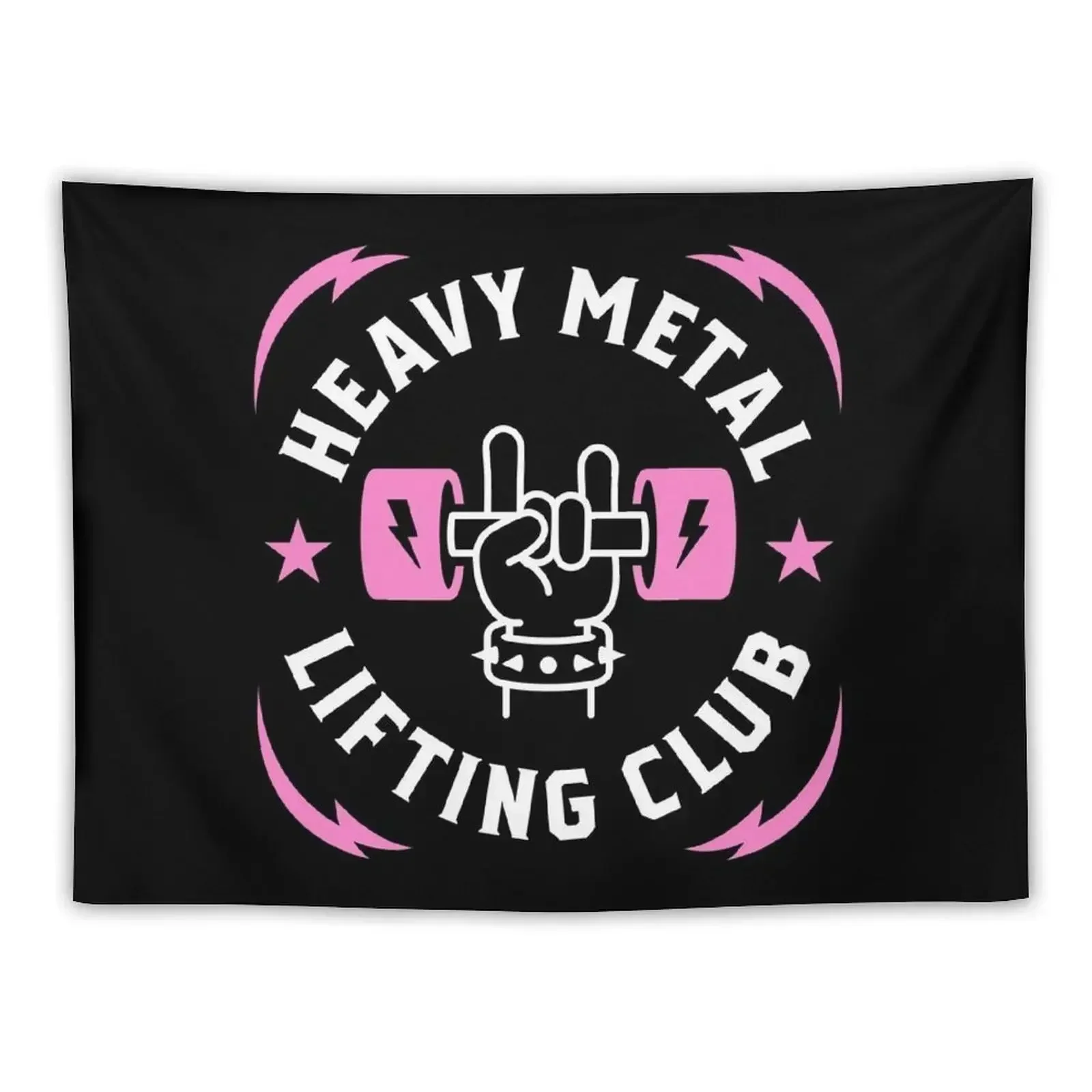 

Heavy Metal Lifting Club (Pink) Tapestry Cute Room Decor Home Decorators Carpet On The Wall Wall Hanging Wall Tapestry