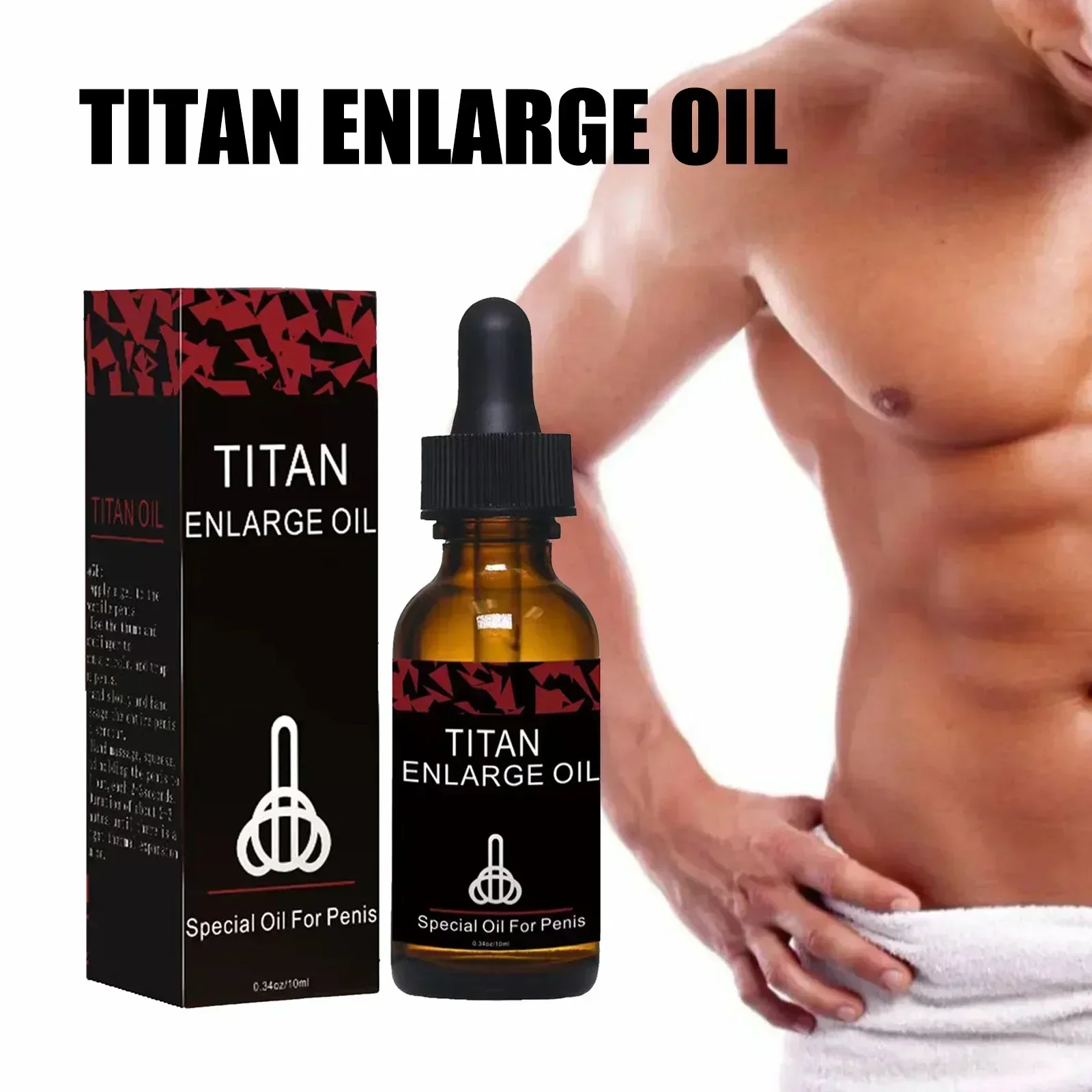 Espray externo masculino para una duración de 60 minutos, aceite para agrandar el pene, eyaculación precoz